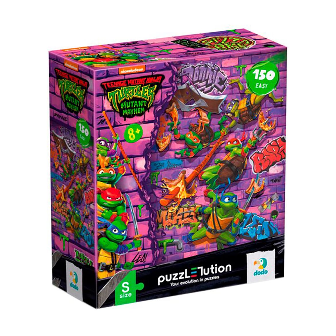 Пазли DoDo TMNT Сила черепашок, 32*23 см, від 8 років, 150 елементів (200526)