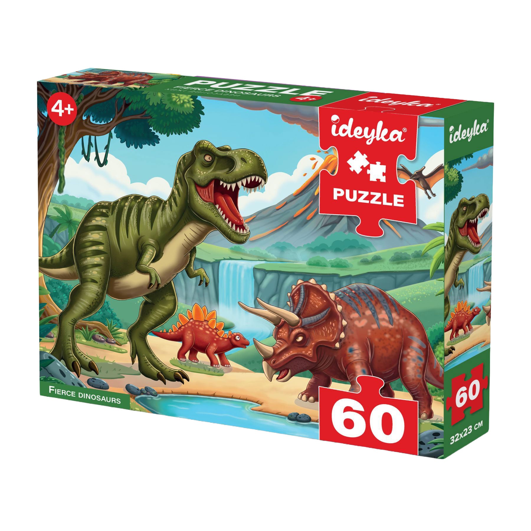 Пазли Ideyka Хижі динозаври, 32*23 см, від 4 років, 60 елементів (LP60-009)