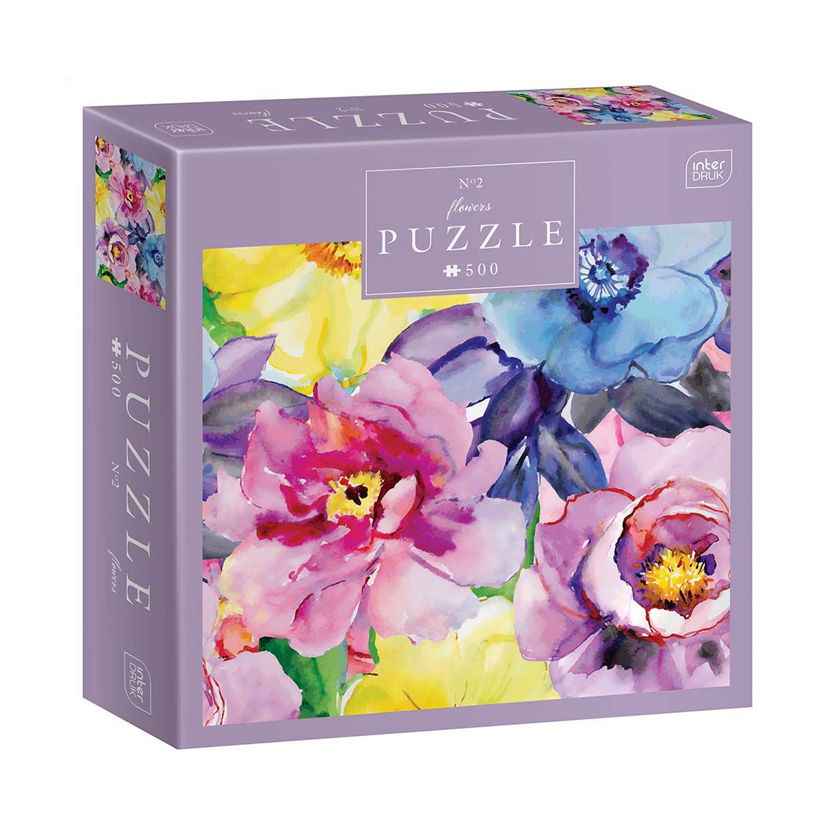 Пазли Interdruk Flowers 2, від 7 років, 33*46 см, 500 елементів (326034)
