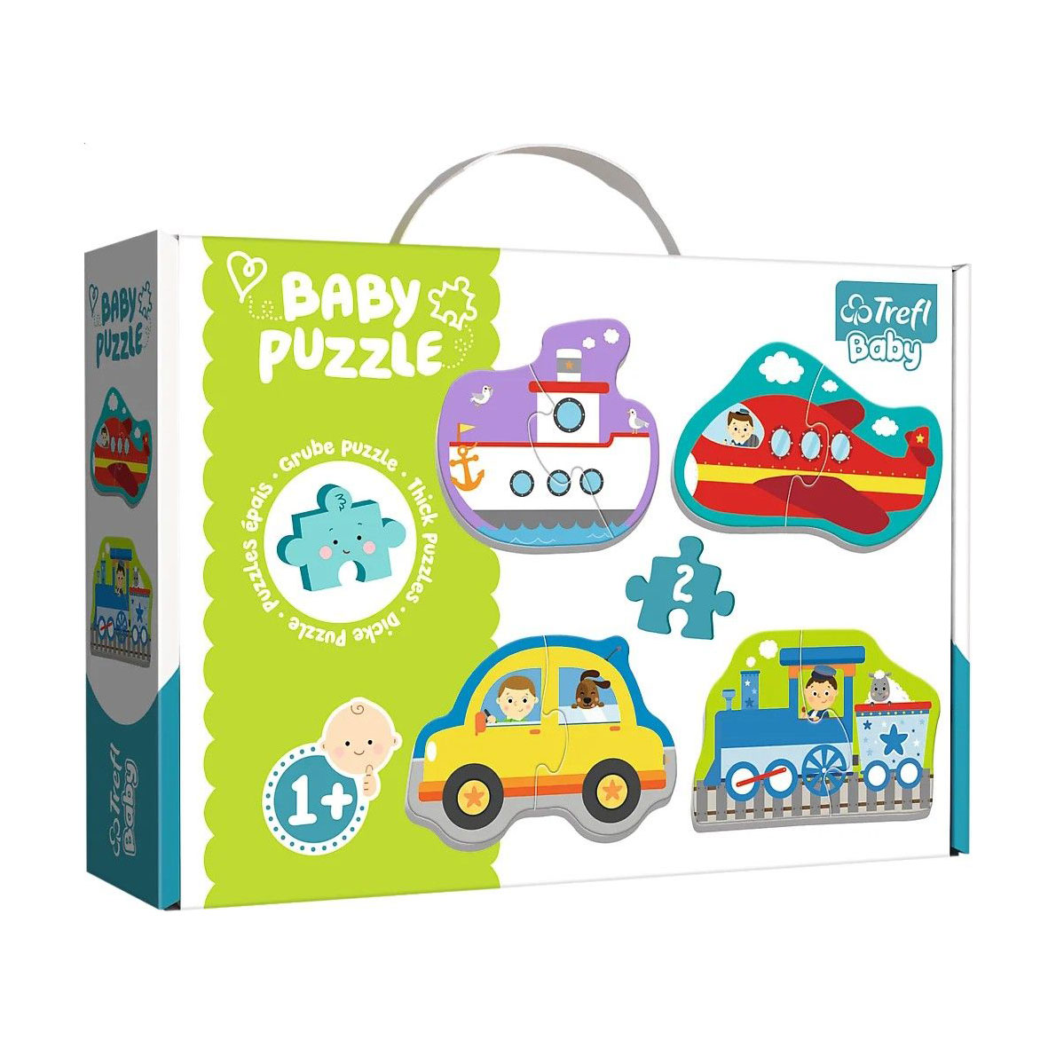 Пазли Trefl Baby Classic Транспортні засоби, від 1 року, 8 елементів (36075)