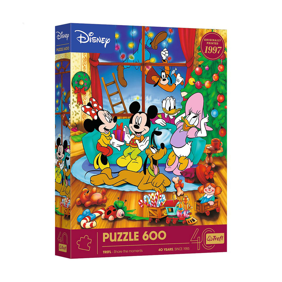 Пазли Trefl Disney 40th Anniversary Міккі Маус та друзі, від 10 років, 600 елементів (37602)