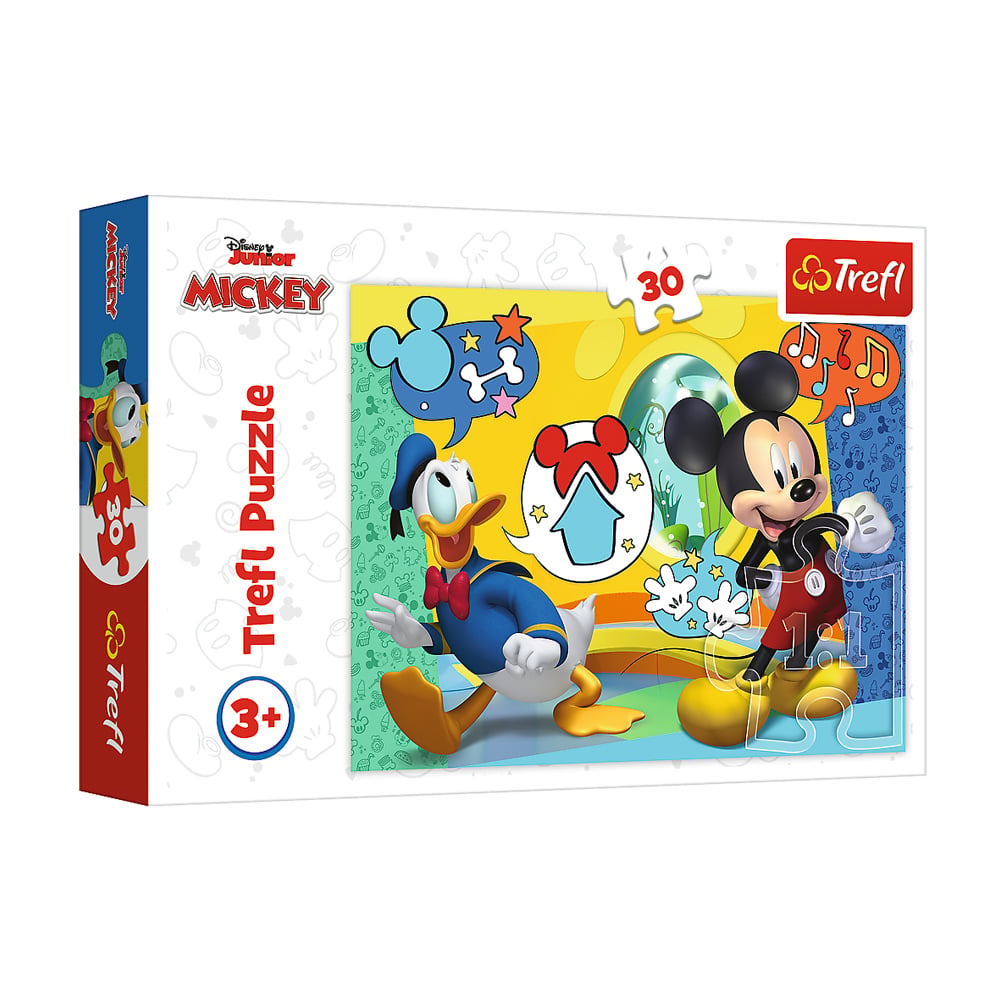 Пазли Trefl Disney Junior Mickey Міккі Маус та веселий будинок, від 3 років, 30 елементів (18289)