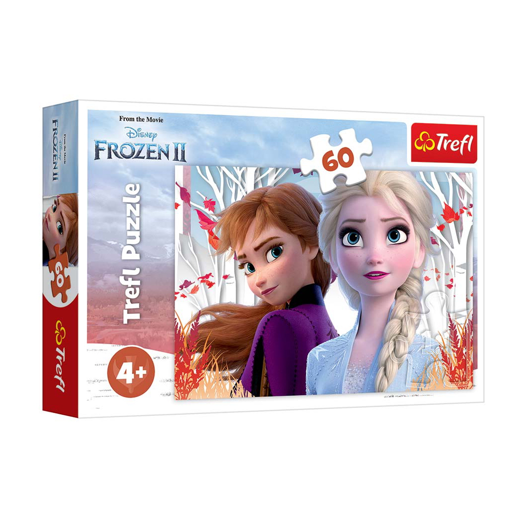 Пазли Trefl Disney Крижане серце 2 Чарівний світ Анни та Ельзи, від 4 років, 60 елементів (17333)