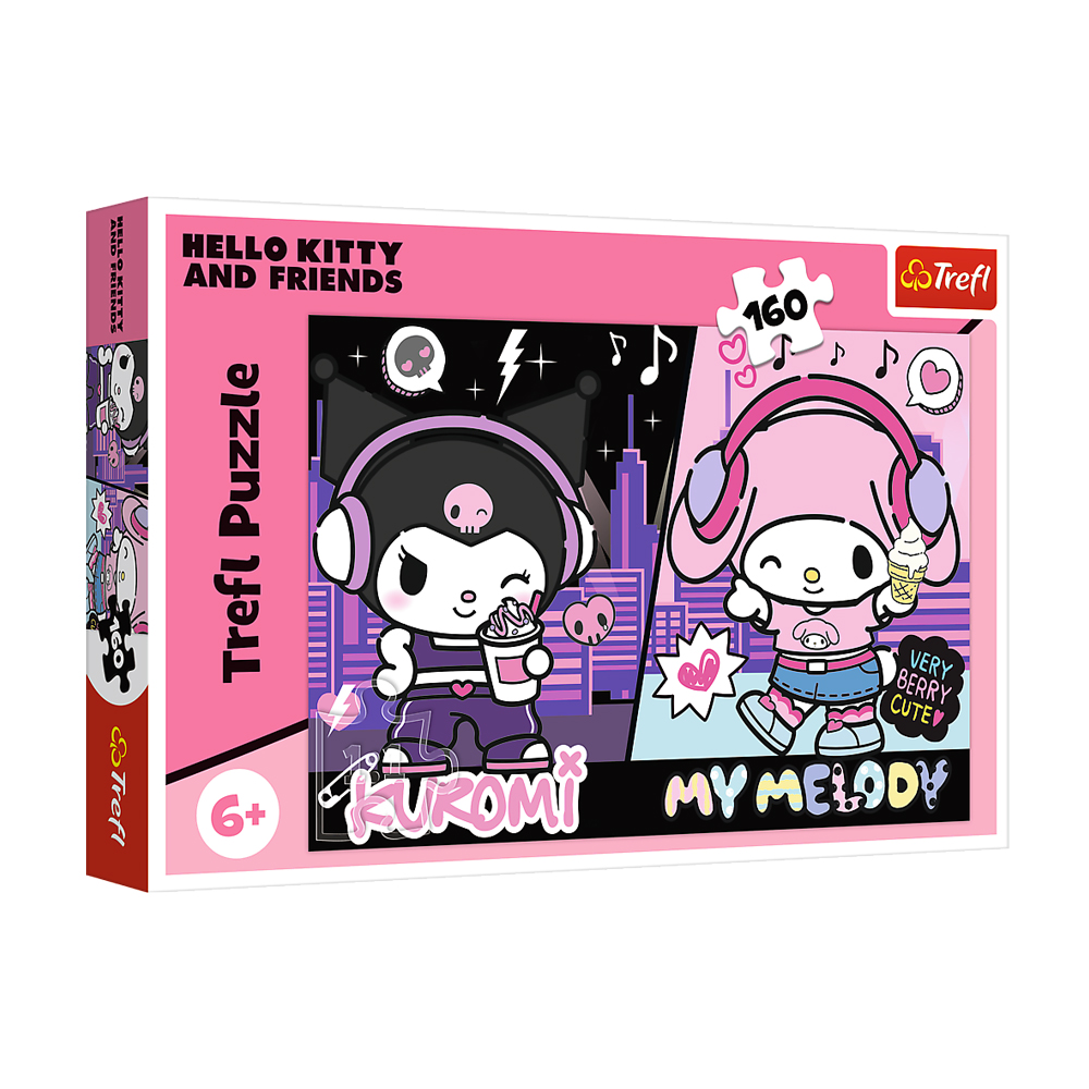 Пазли Trefl Hello Kitty and Friends Правила Куромі, від 6 років, 160 елементів (15430)