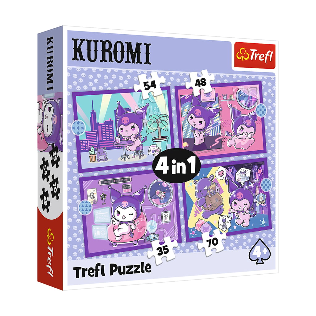 Пазли Trefl Hello Kitty День з Куромі 4 в 1, від 4 років, 207 елементів (46763)