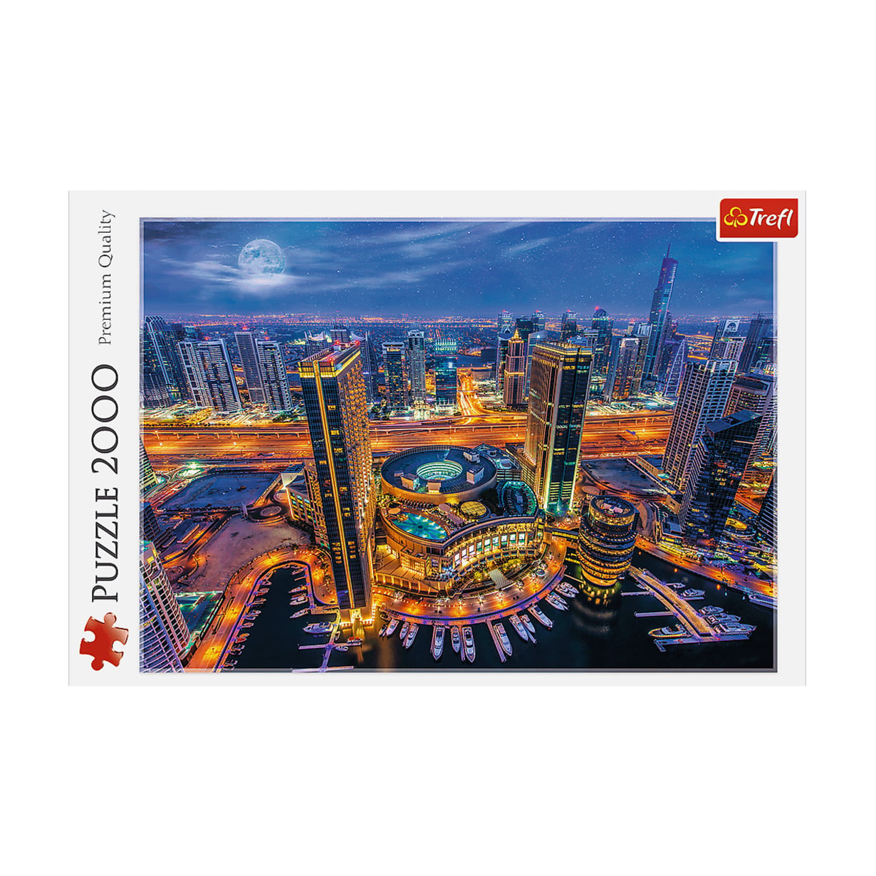 Пазли Trefl Lights of Dubai Вогні міста Дубай, від 16 років, 2000 елементів (27094)