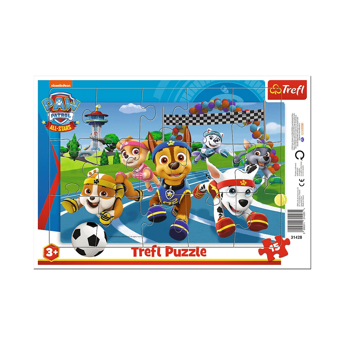 Пазли Trefl Paw Patrol Obliging Dogs, 15.9*25.8 см, від 3 років, 15 елементів (31428)