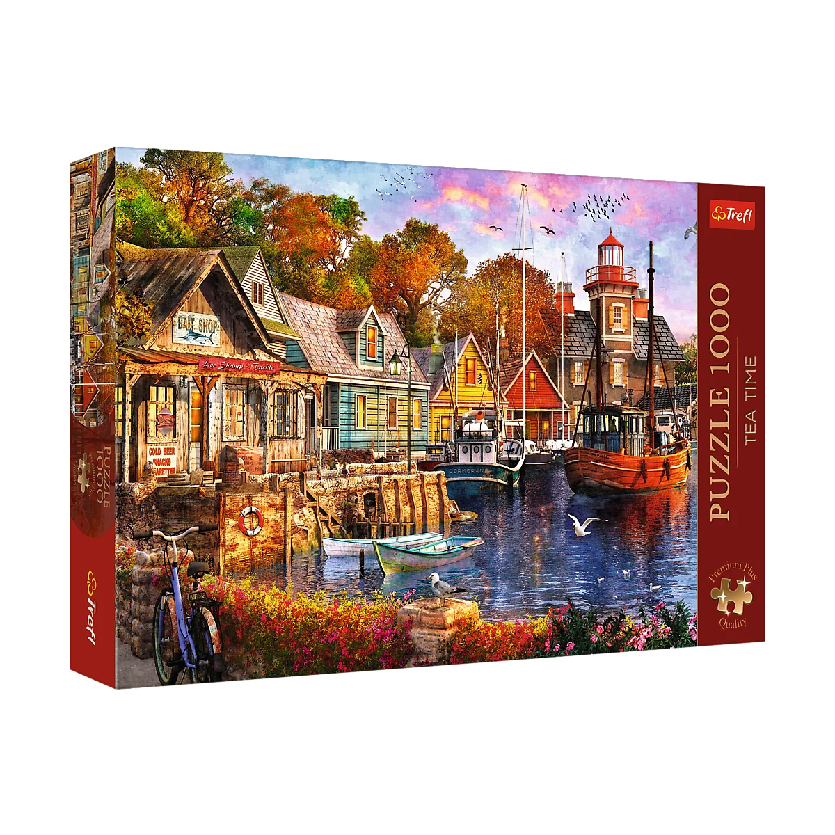 Пазли Trefl Premium Plus Tea Time: Seaside Harbour, 68.3*48 см, від 12 років, 1000 елементів (10796)