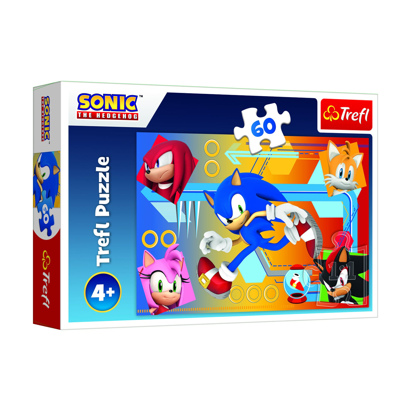 Пазли Trefl Sonic The Hedgehog Соник в дії, від 4 років, 60 елементів (17387)