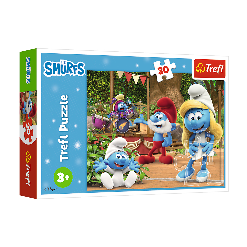 Пазли Trefl The Smurfs Смурфетта та смурфики, від 3 років, 30 елементів (18312)