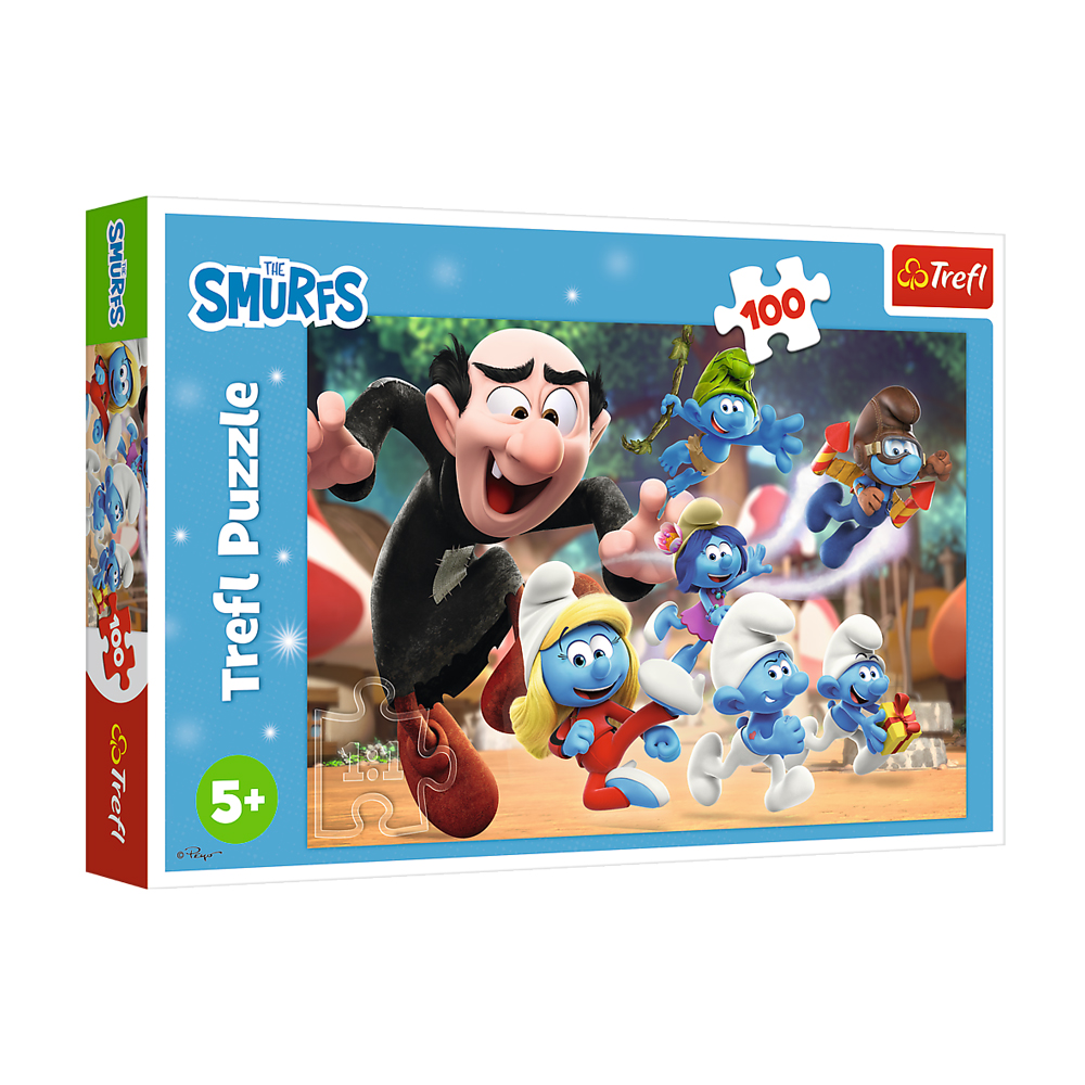 Пазли Trefl The Smurfs Уроки тата Смурфа, від 5 років, 100 елементів (16481)