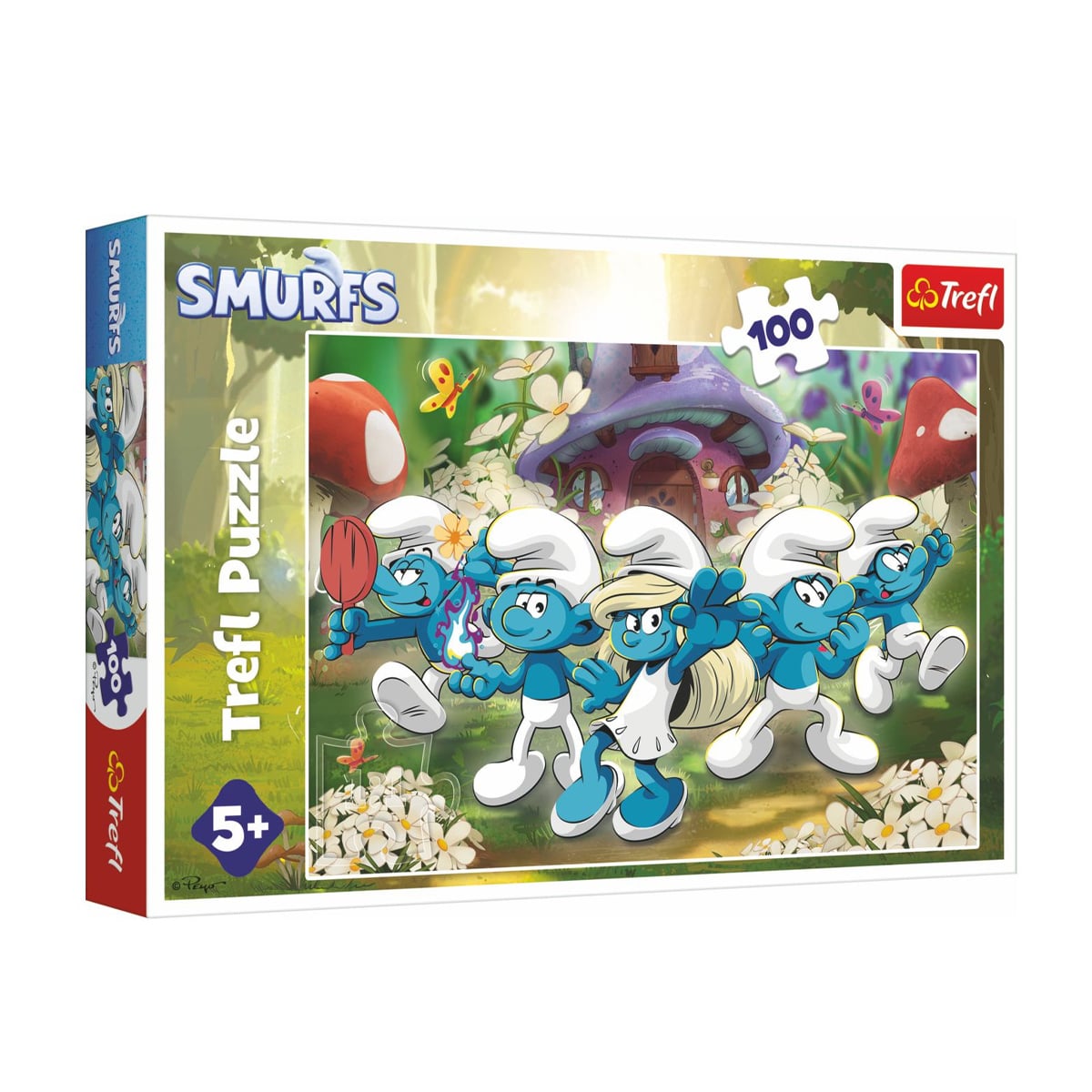 Пазли Trefl The Smurfs Зустріч зі смурфами, від 5 років, 100 елементів (16487)