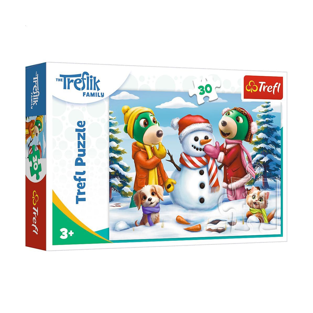 Пазли Trefl The Treflik Family Зимові розваги Трефліка, від 3 років, 30 елементів (18300)