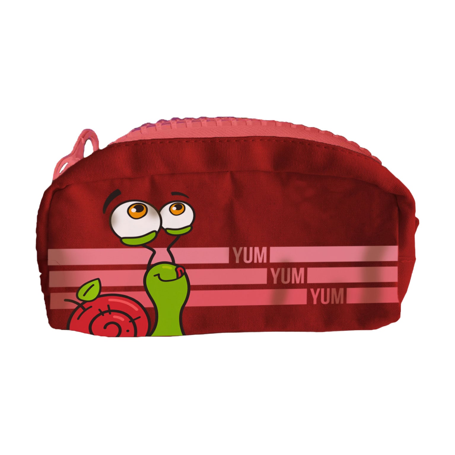 Пенал Bob Snail з полотна, червоний, 18*10 см
