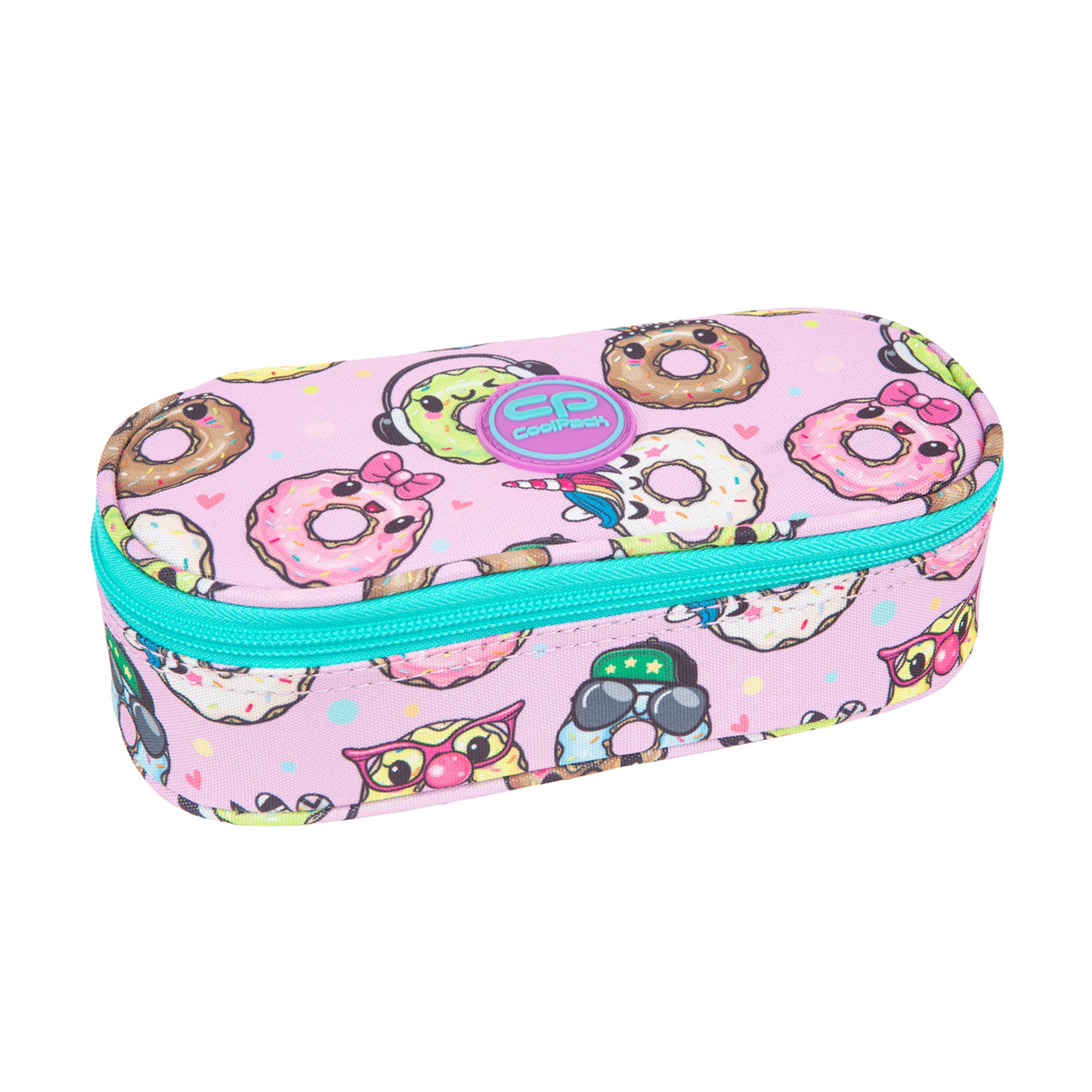 Пенал CoolPack Campus Happy Donuts на блискавці, порожній, від 3 років, 23*5*9 см (F062665)