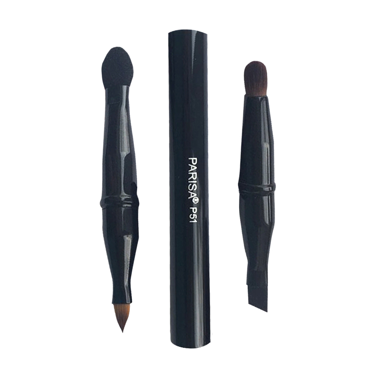 Пензель-трансформер для очей, брів та губ 4 в 1 Parisa Cosmetics 4 в 1 P-51