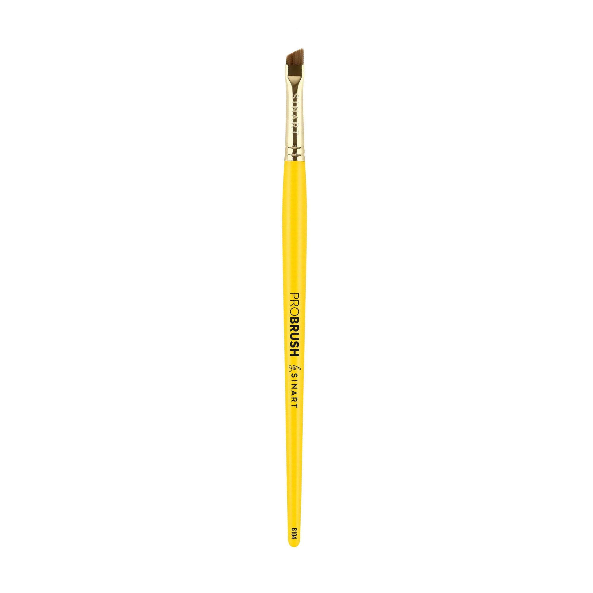Пензлик для брів Sinart B104 ProBrush скошений, нейлон (S1430)