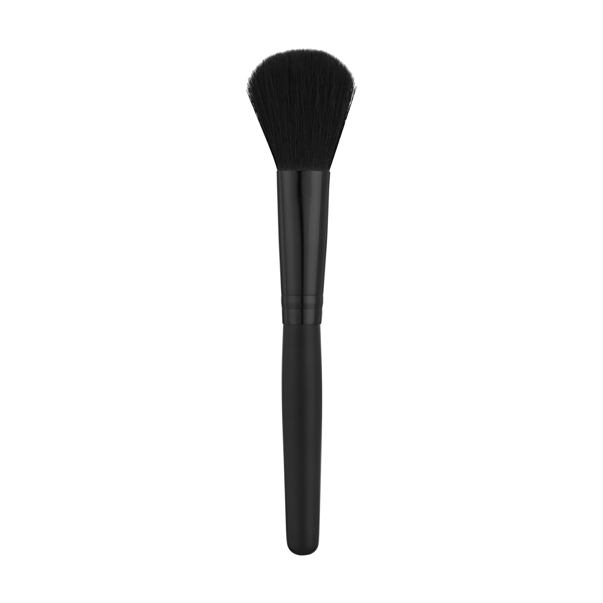 Пензлик для макіяжу Cosmo Shop чорний ворс, ручка чорна, 14.5 см, 1 шт (CS-006)