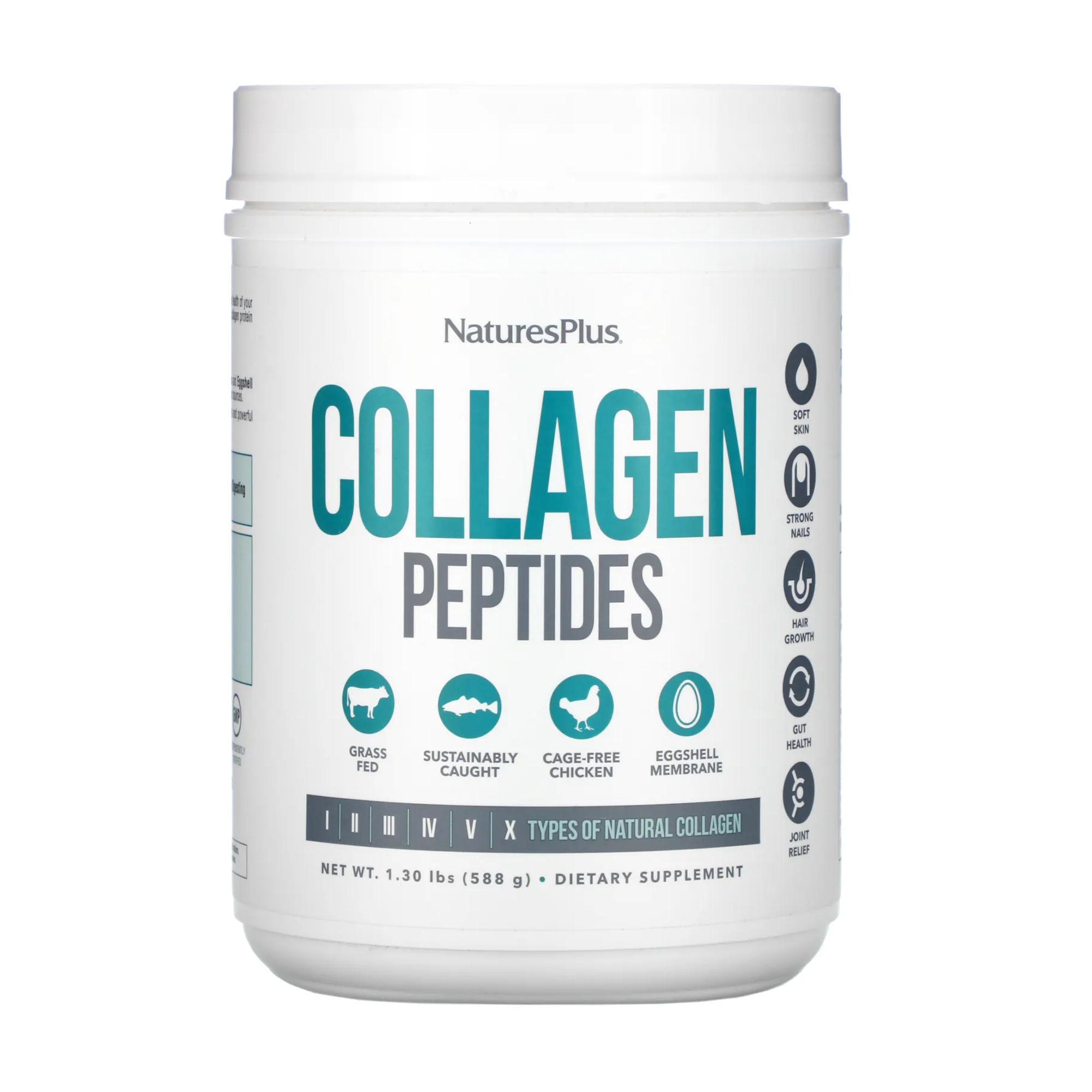 Пептиди колагену NaturesPlus Collagen Peptides в порошку, 588 г