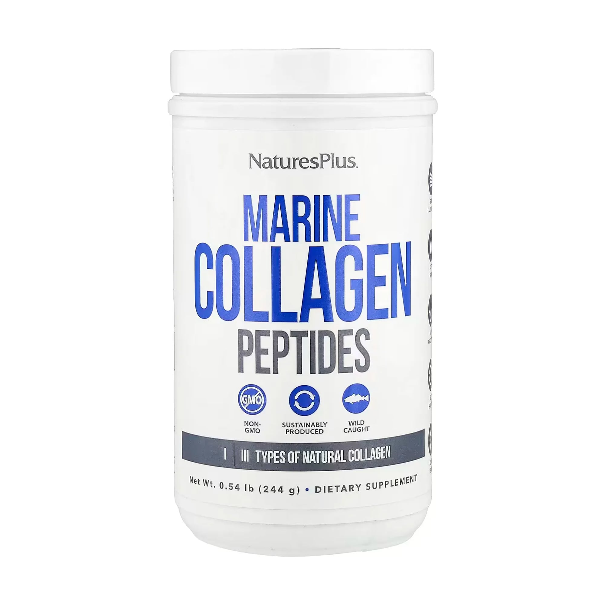 Пептиди морського колагену NaturesPlus Marine Collagen Peptides в порошку, 244 г