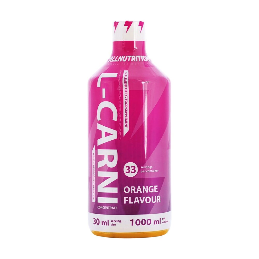 Передтренувальний комплекс AllNutrition L-Carni Concentrate Orange в рідині, 1 л