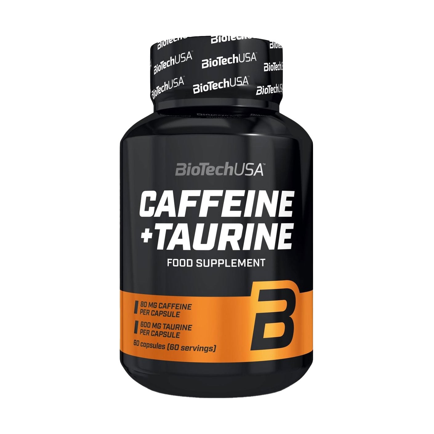 Передтренувальний комплекс BioTechUSA Caffeine + Taurine, 80/600 мг, 60 капсул