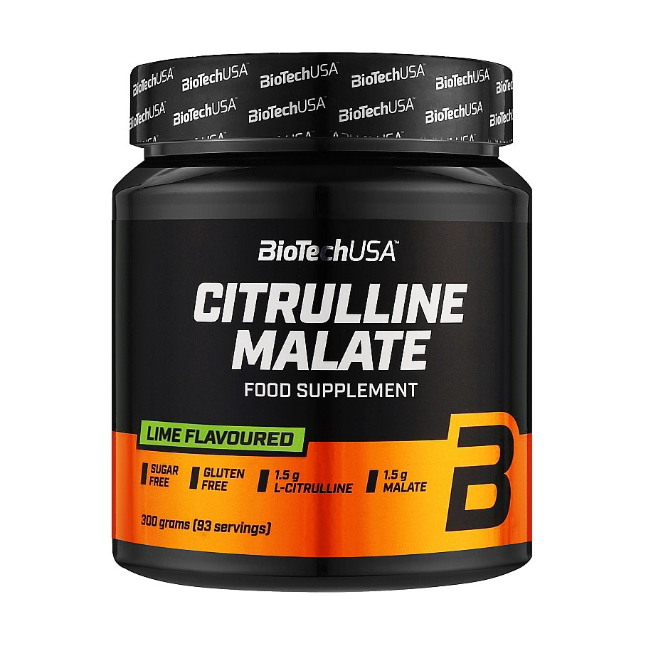 Передтренувальний комплекс BioTechUSA Citrulline Malate Лайм, в порошку, 300 г