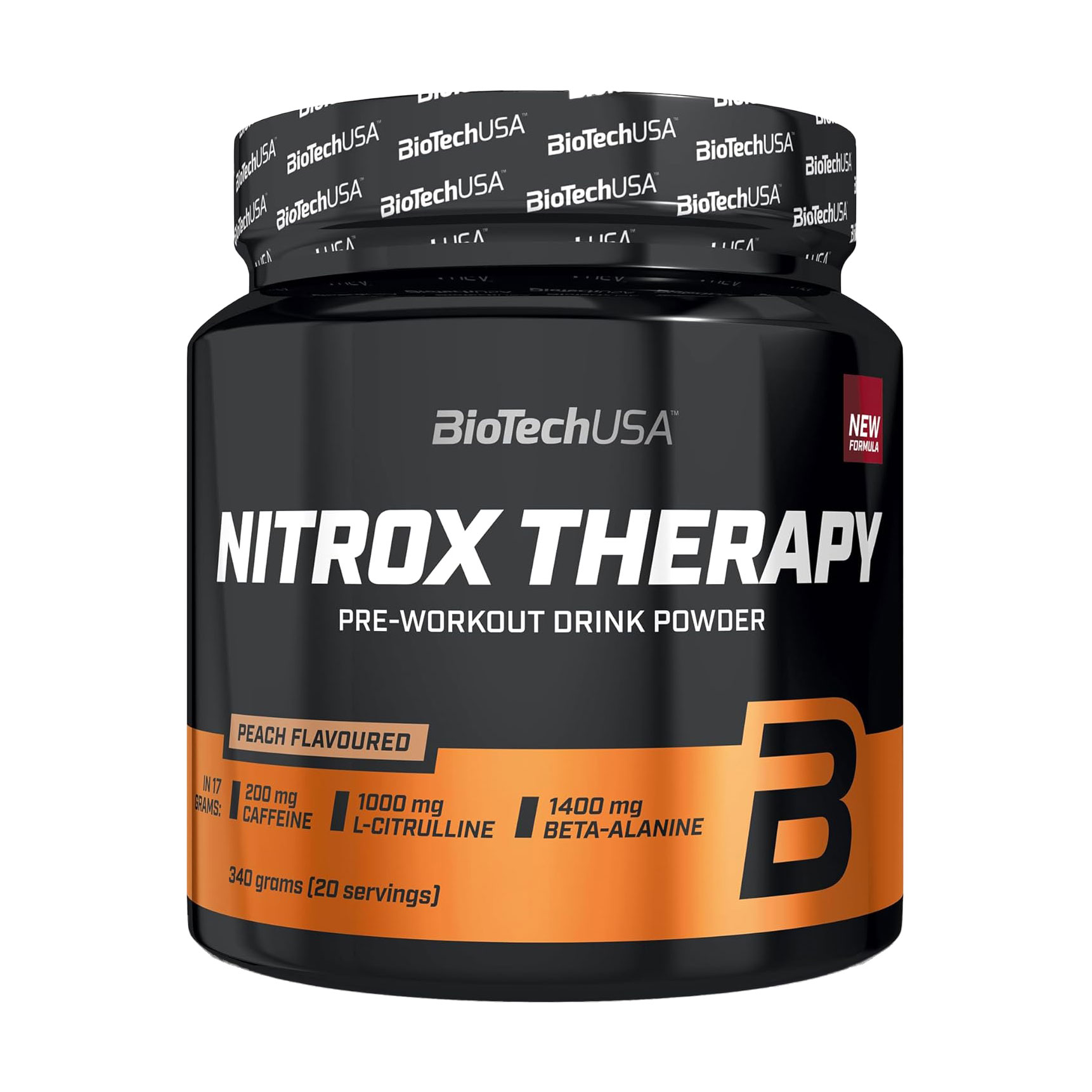 Передтренувальний комплекс BioTechUSA Nitrox Therapy Персик, в порошку, 340 г