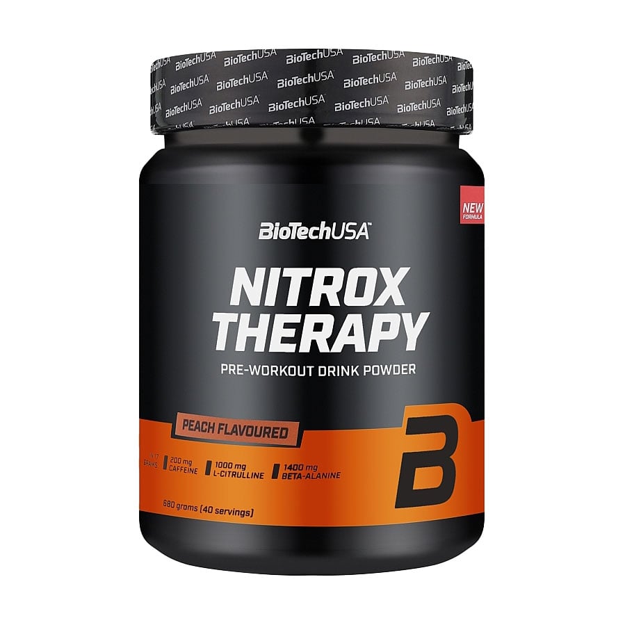 Передтренувальний комплекс BioTechUSA Nitrox Therapy Персик, в порошку, 680 г