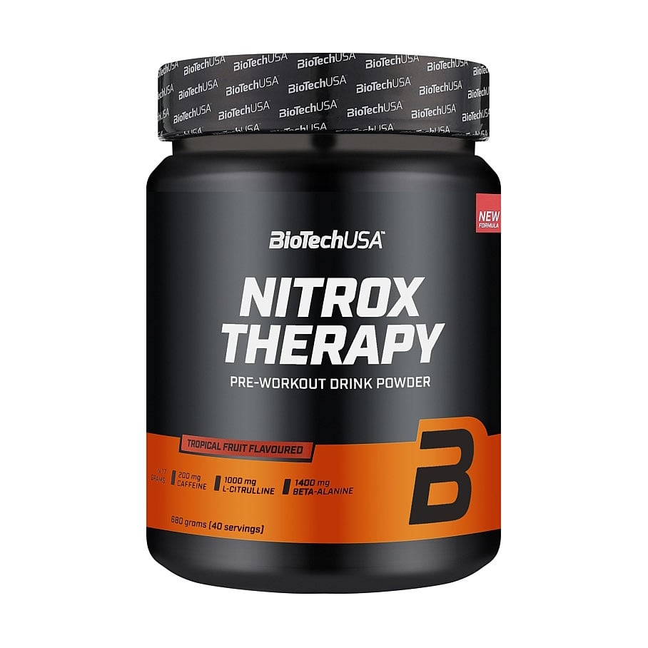 Передтренувальний комплекс BioTechUSA Nitrox Therapy Тропічні фрукти, в порошку, 680 г