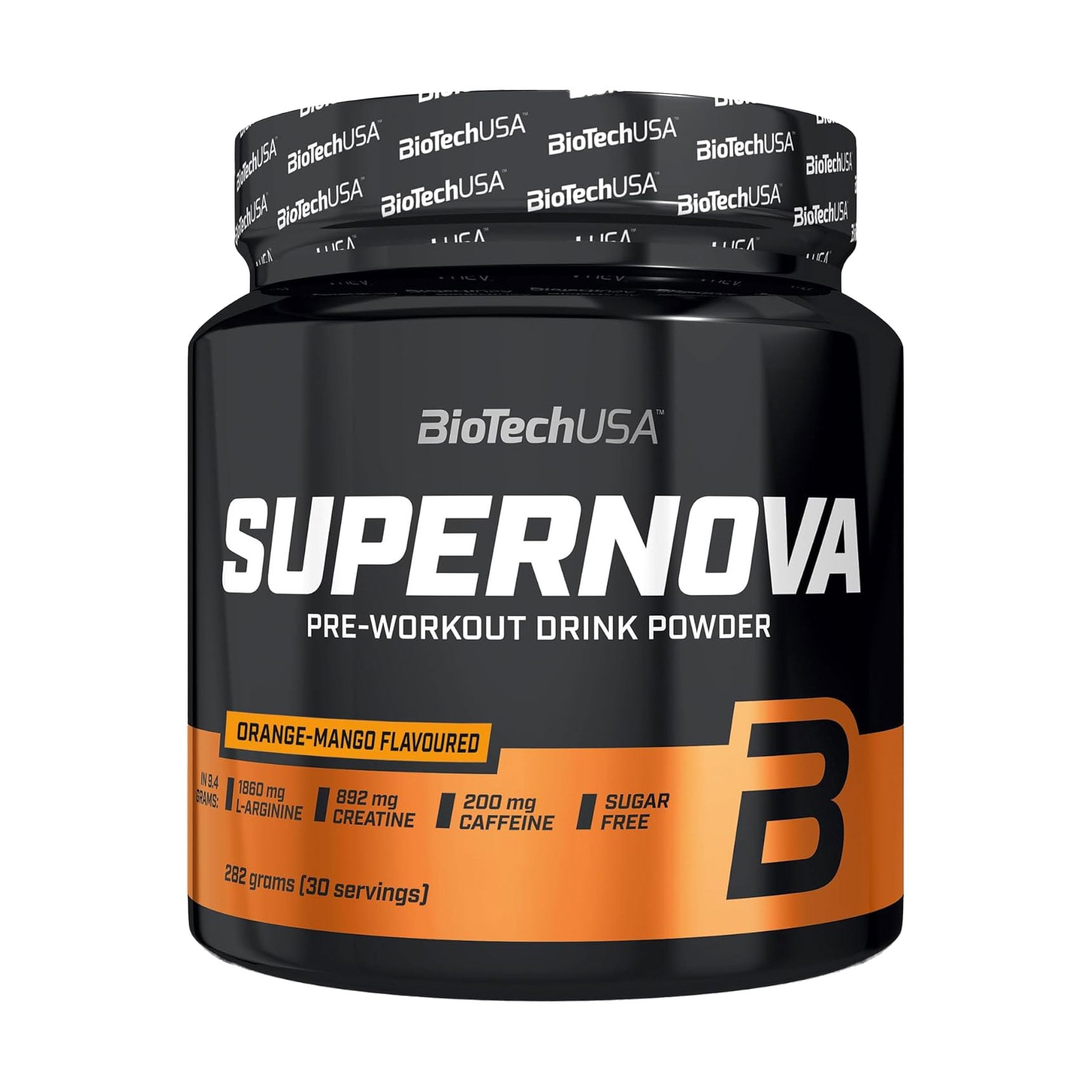 Передтренувальний комплекс BioTechUSA SuperNova Апельсин та манго, в порошку, 282 г