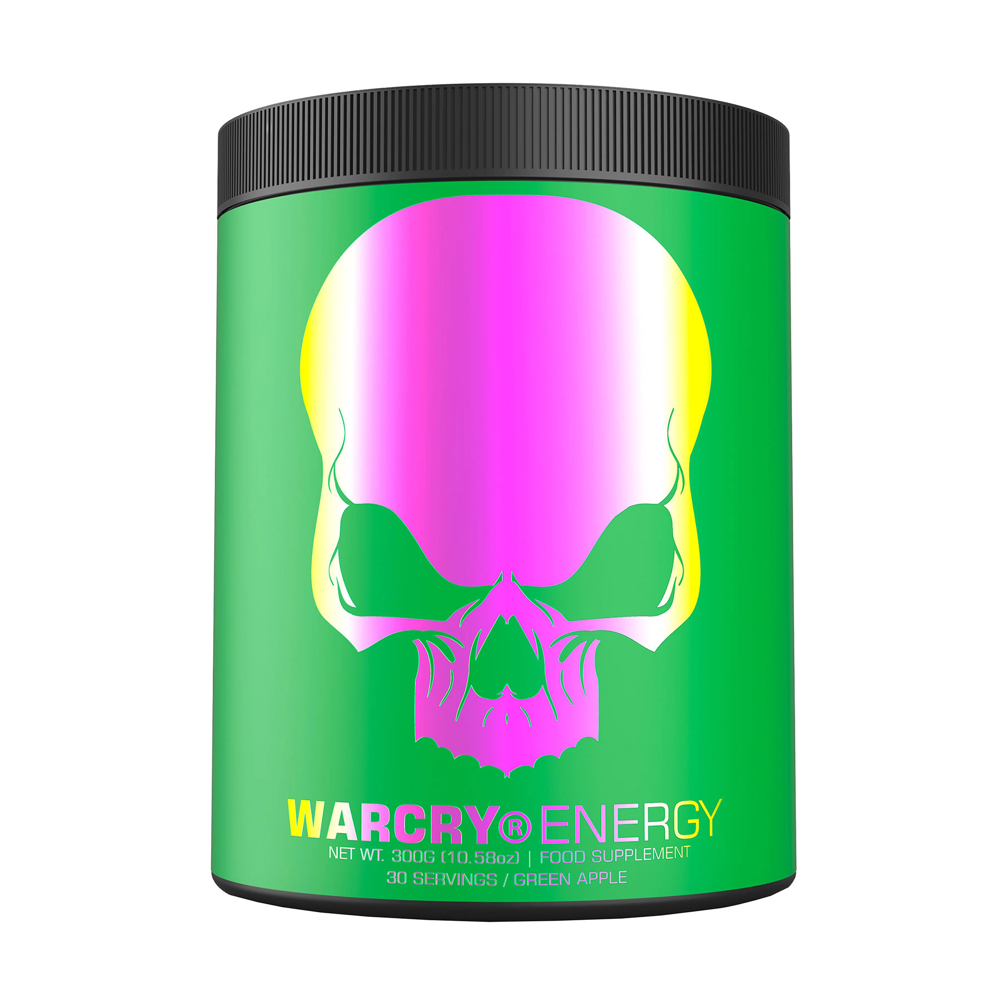 Передтренувальний комплекс Genius Nutrition Warcry Energy Зелене яблуко, в порошку, 300 г