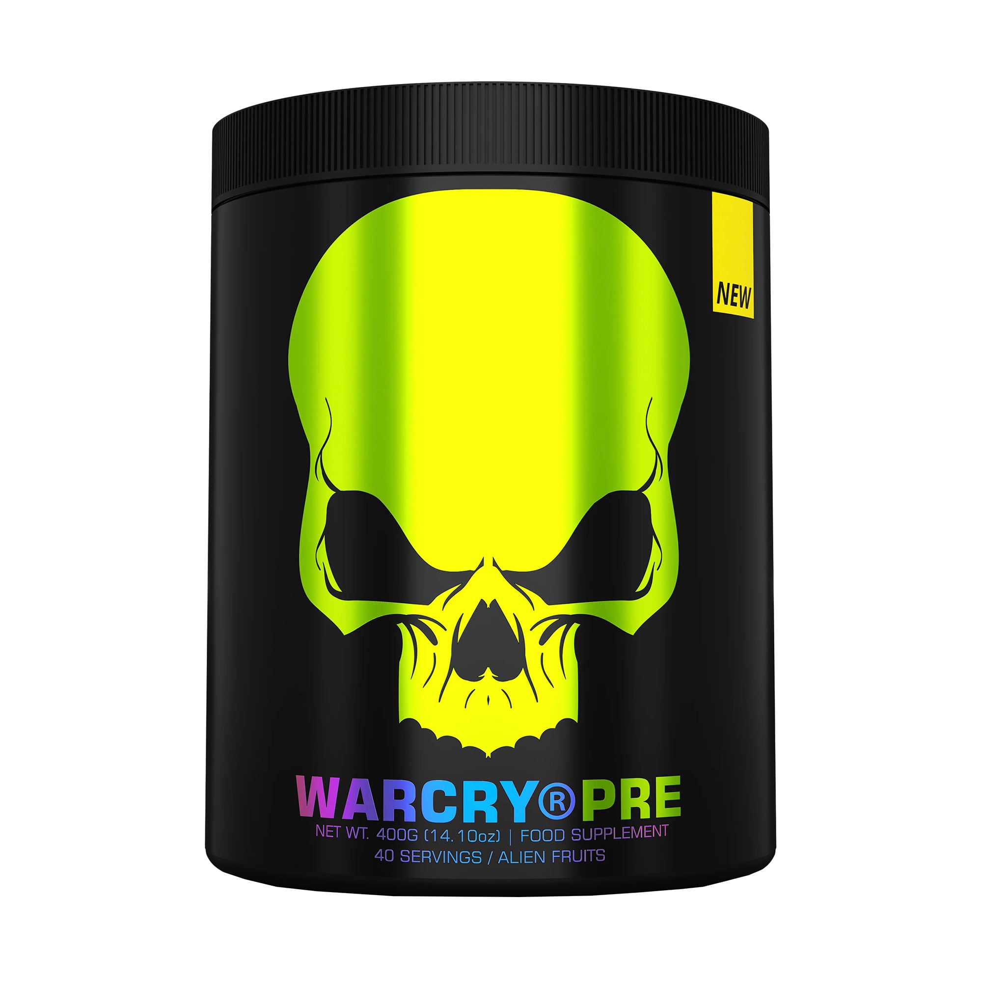Передтренувальний комплекс Genius Nutrition Warcry (New Formula) Інопланетні фрукти, в порошку, 400 г