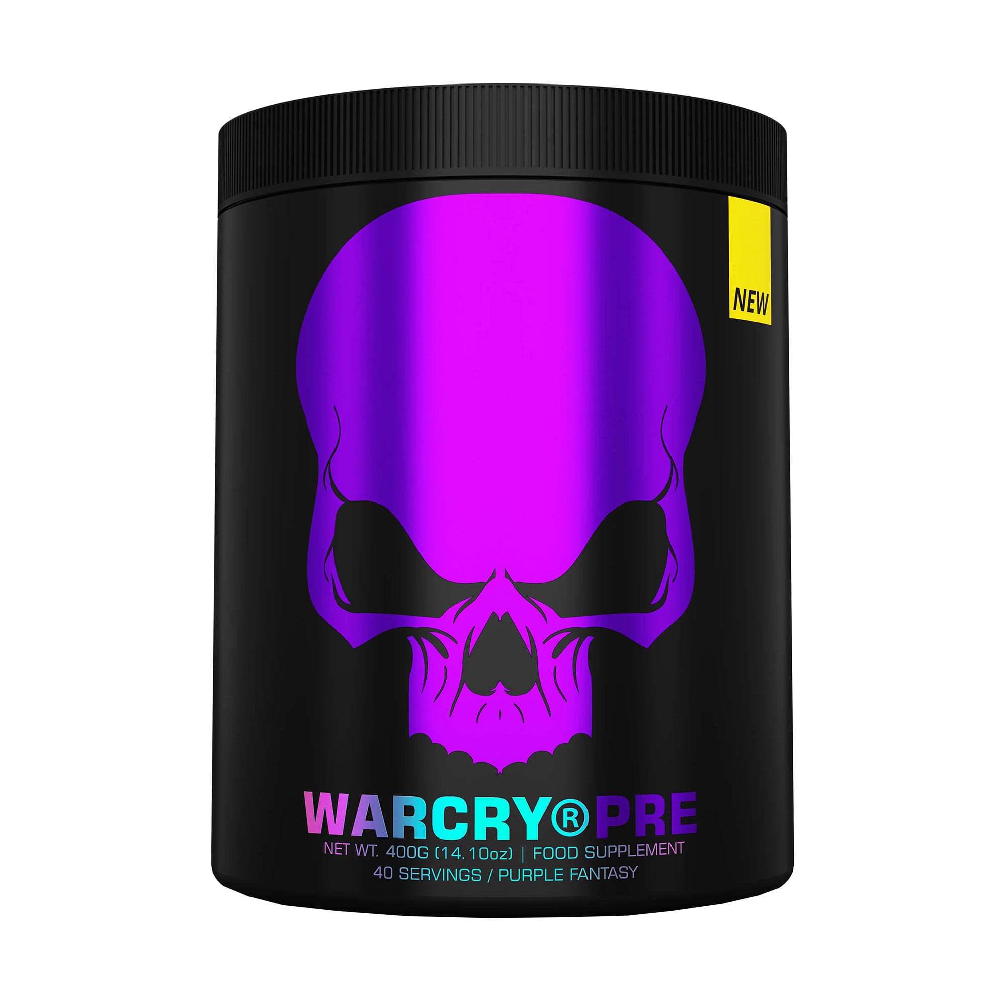 Передтренувальний комплекс Genius Nutrition Warcry (New Formula) Пурпурова фантазія, в порошку, 400 г