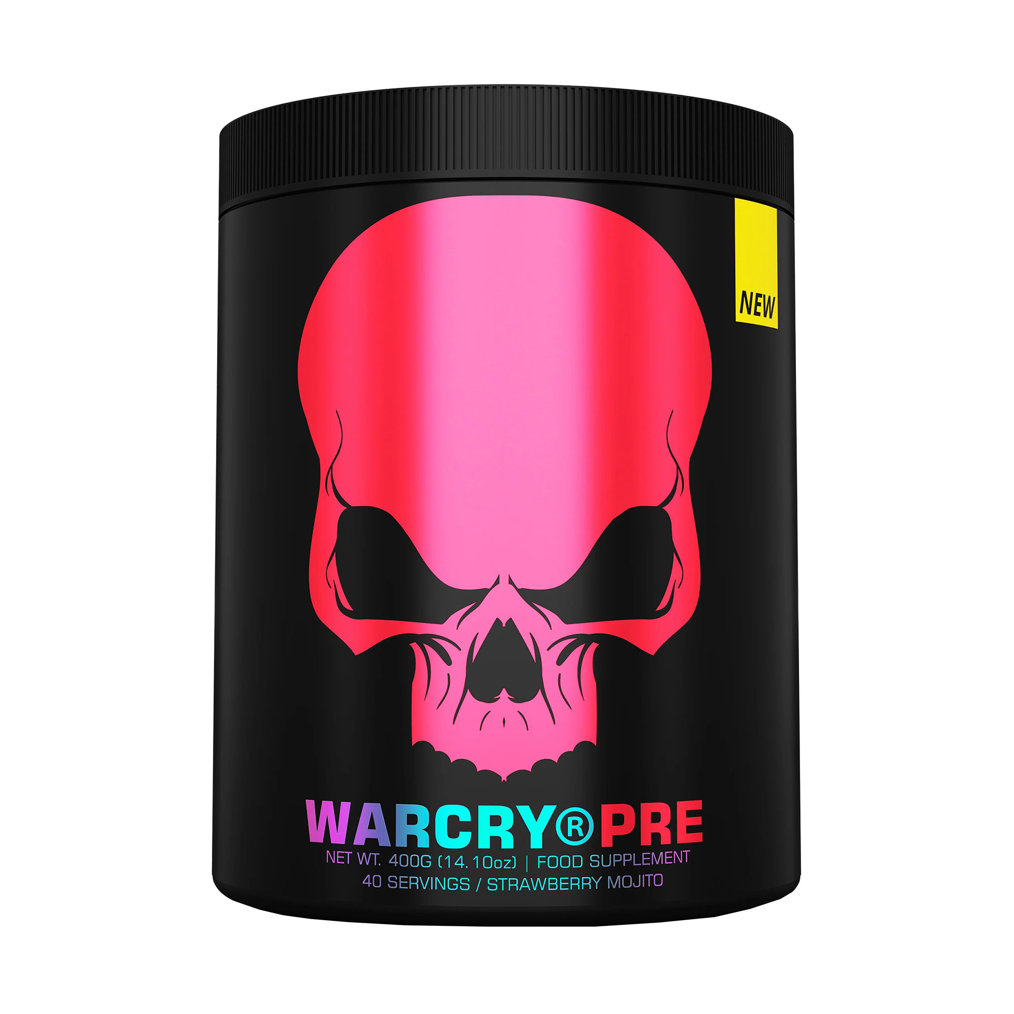 Передтренувальний комплекс Genius Nutrition Warcry (New Formula) Полуниця та мохіто, в порошку, 400 г
