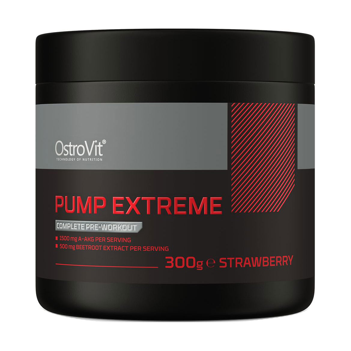 Передтренувальний комплекс OstroVit Pump Extreme Полуниця, в порошку, 300 г
