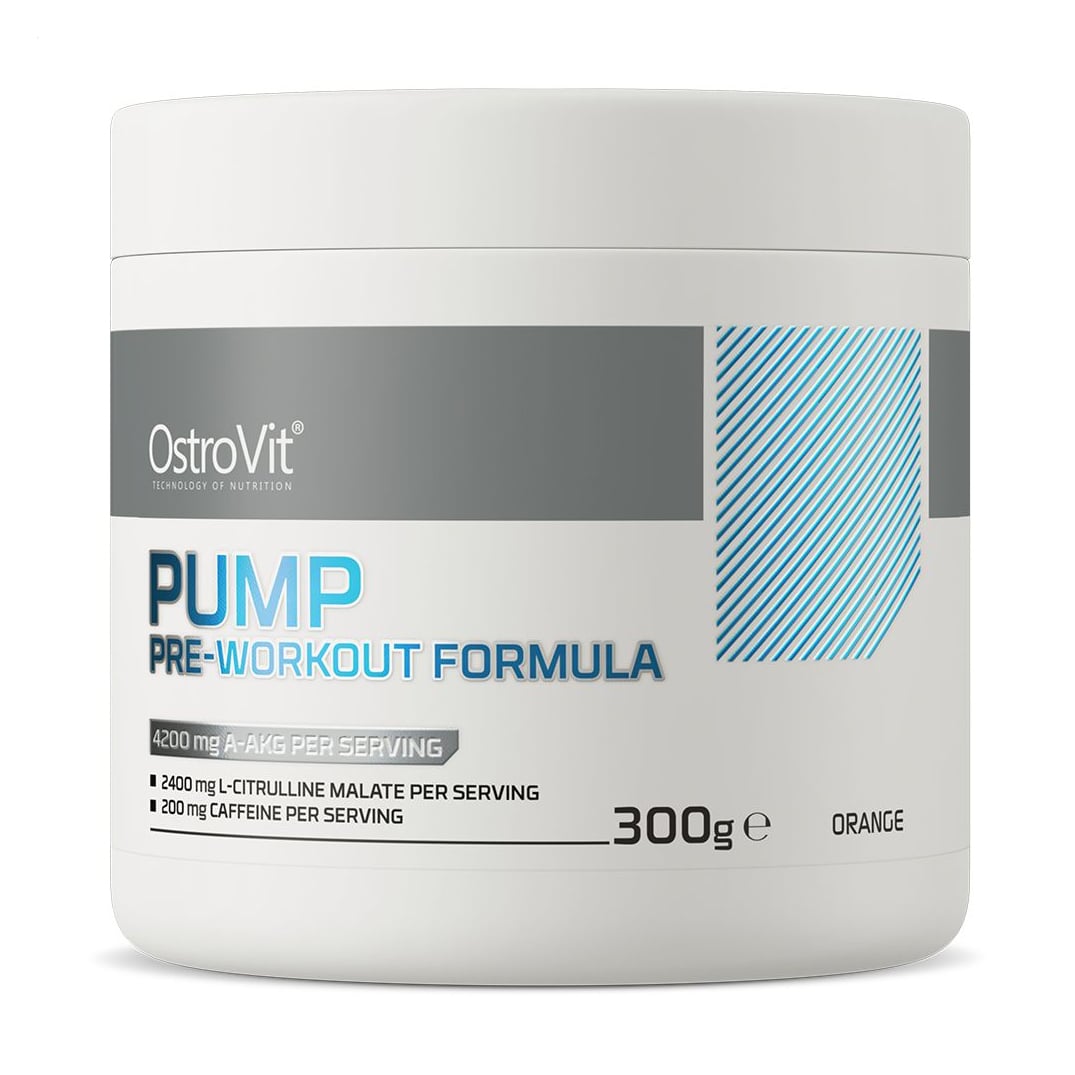 Передтренувальний комплекс OstroVit Pump Pre-Workout Formula Апельсин, в порошку, 300 г