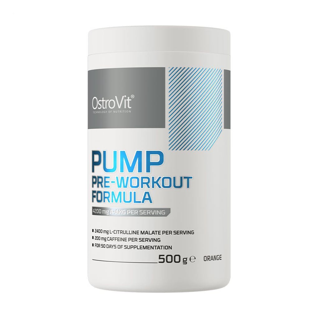 Передтренувальний комплекс OstroVit Pump Pre-Workout Formula Вишня, в порошку, 500 г