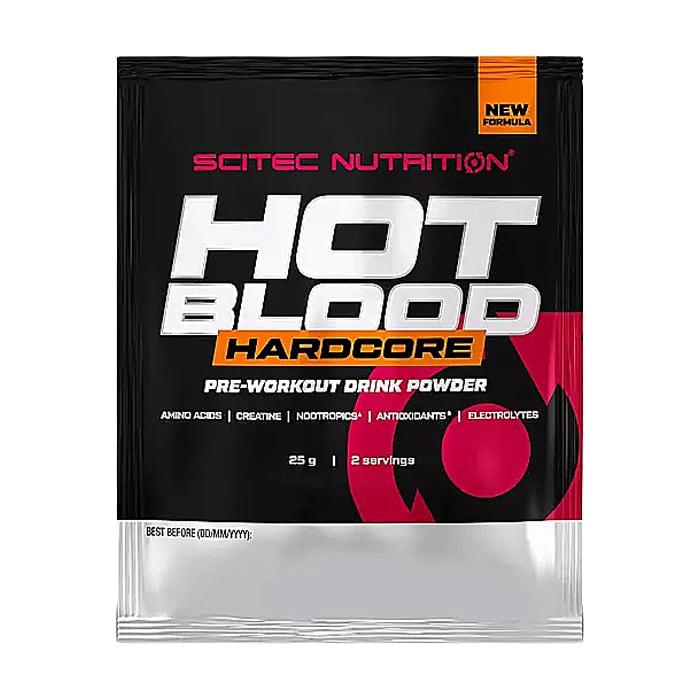 Передтренувальний комплекс Scitec Nutrition Hot Blood Infinity Ківі-полуниця, в порошку, 25 г