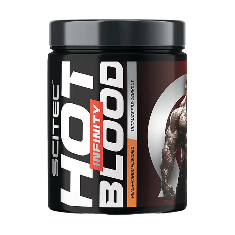 Передтренувальний комплекс Scitec Nutrition Hot Blood Infinity Персик-манго, в порошку, 350 г