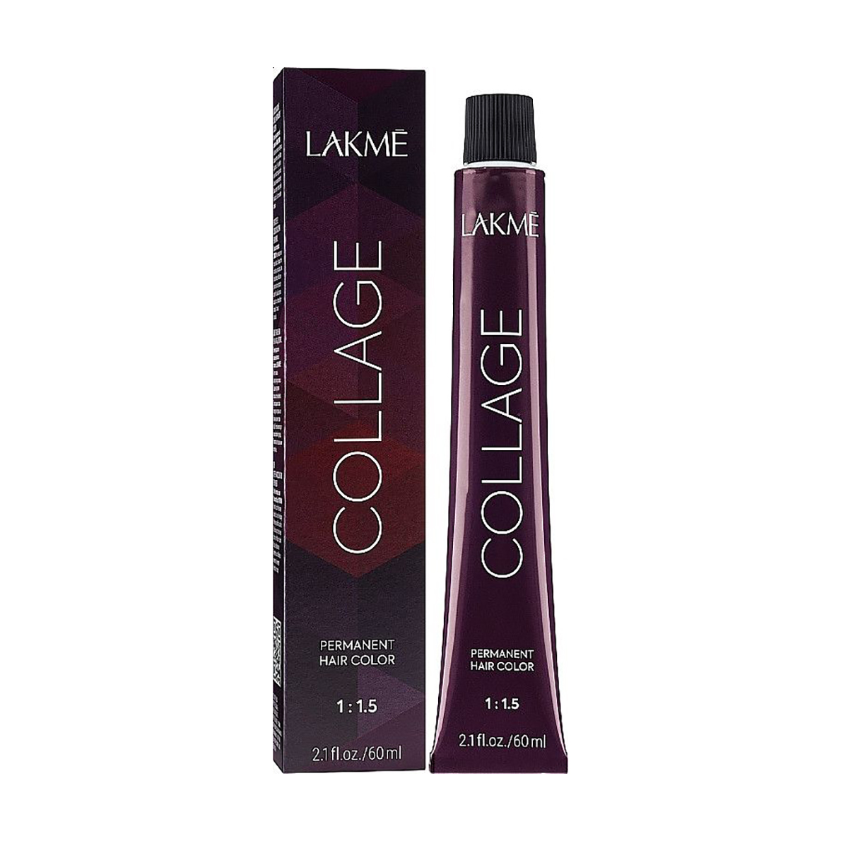 Перманентна фарба для волосся Lakme Collage Creme Hair Color 1/70 Bluish Black, 60 мл