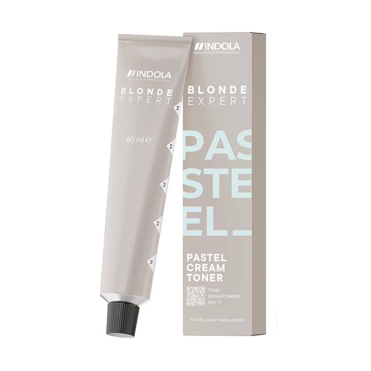 Перманентна крем-фарба для тонування волосся у пастельні відтінки Indola Blonde Expert Pastel Cream Toner, P.27 Pearl Violet, 60 мл