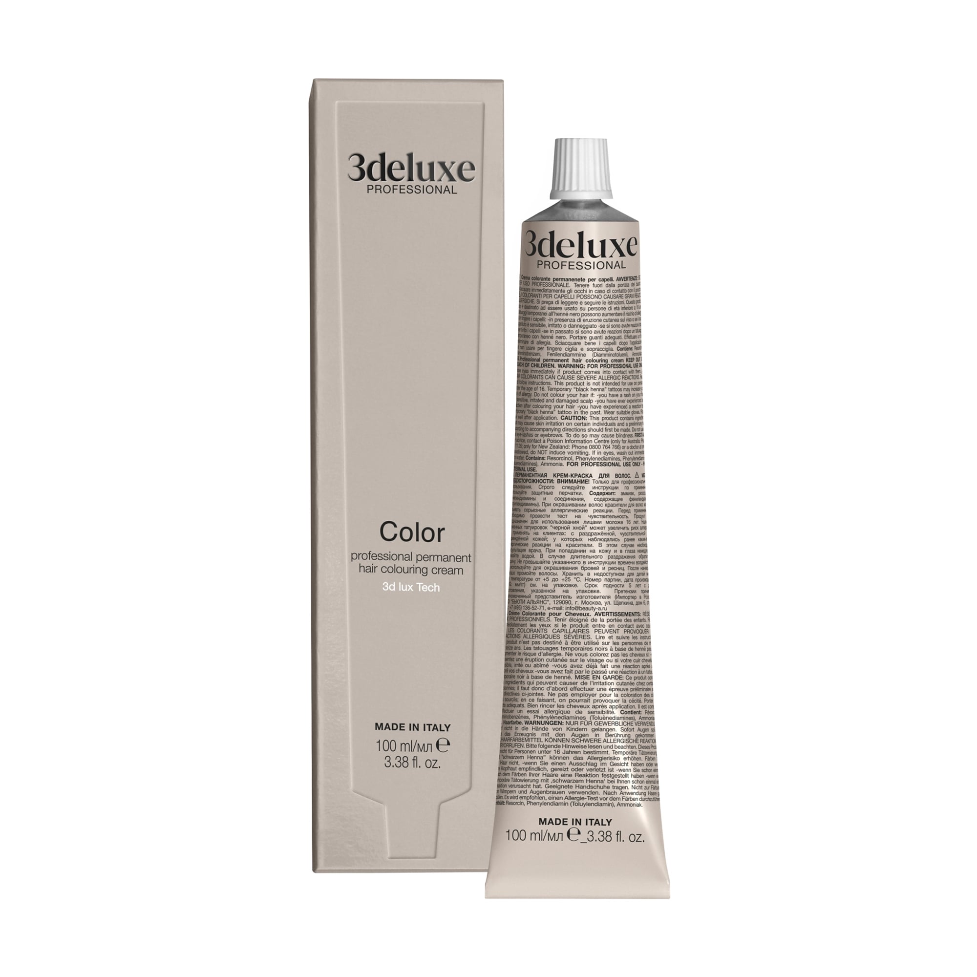 Перманентна крем-фарба для волосся 3DeLuXe Tech Hair Colouring Cream 7.3 Golden Blonde, 100 мл