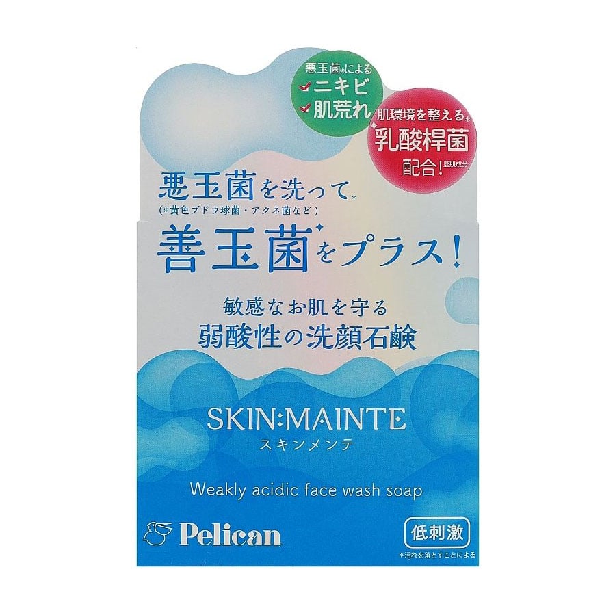 pH-балансоване мило для вмивання Pelican Skin:Mainte Face Wash Soap, 80 г