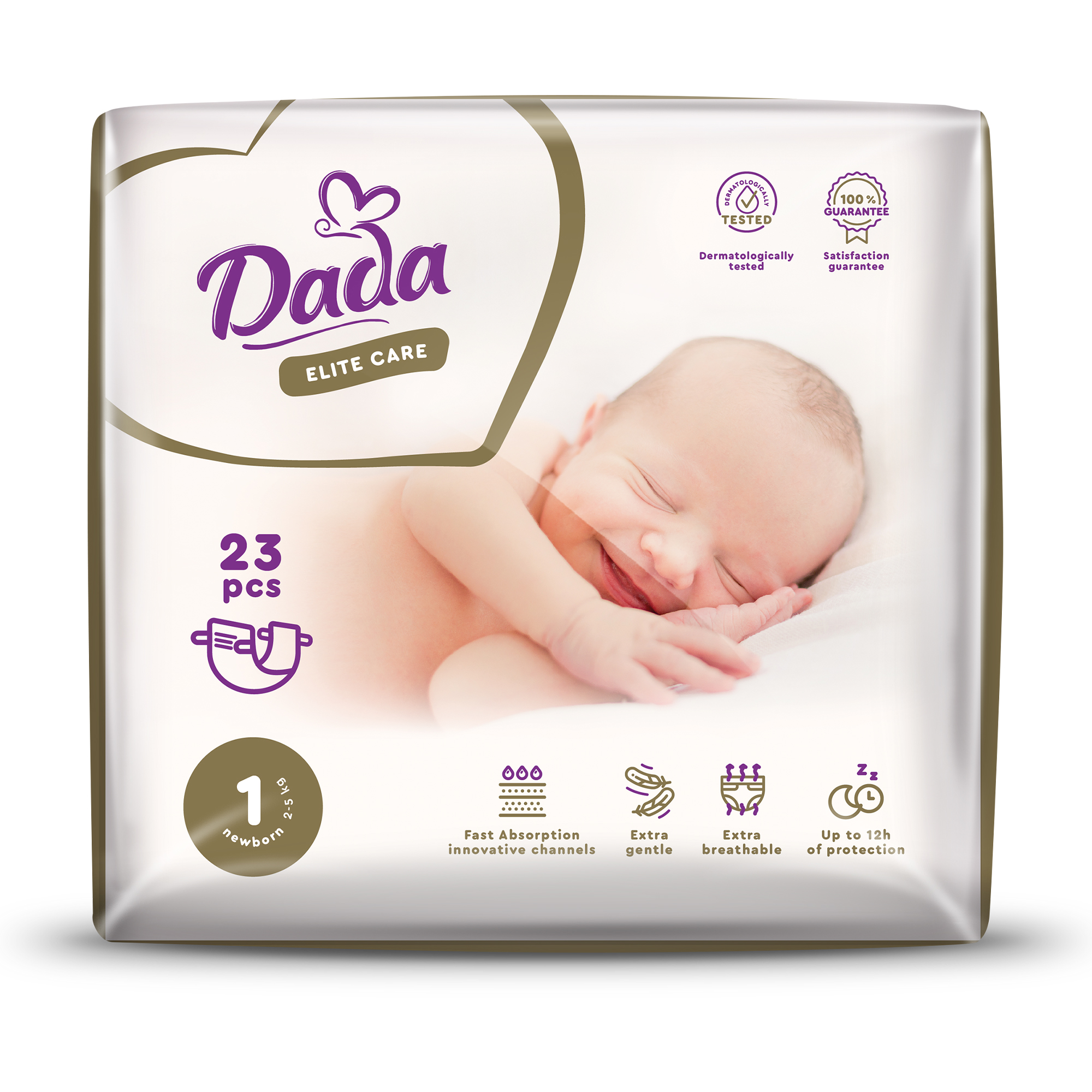 Підгузки Dada Elite Care Newborn розмір 1 (2-5 кг), 23 шт