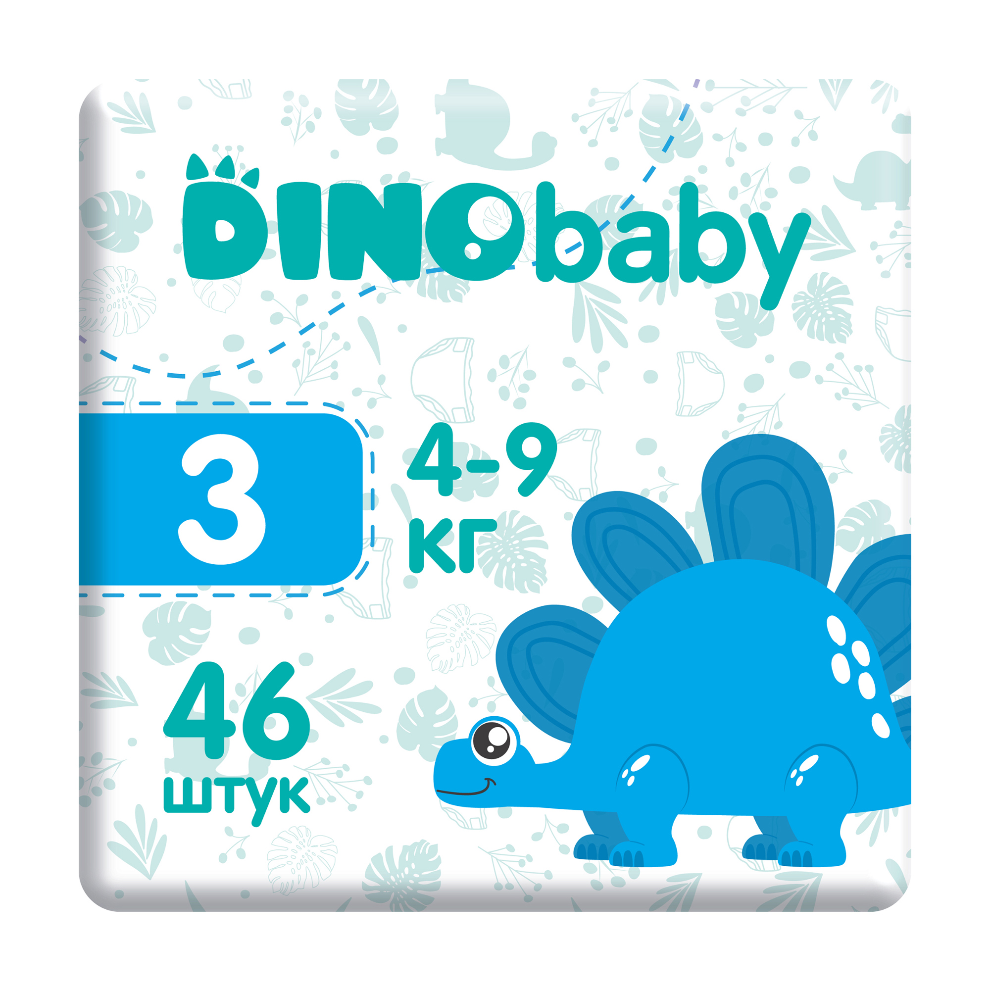 Підгузки Dino Baby розмір 3 (4-9 кг), 46 шт