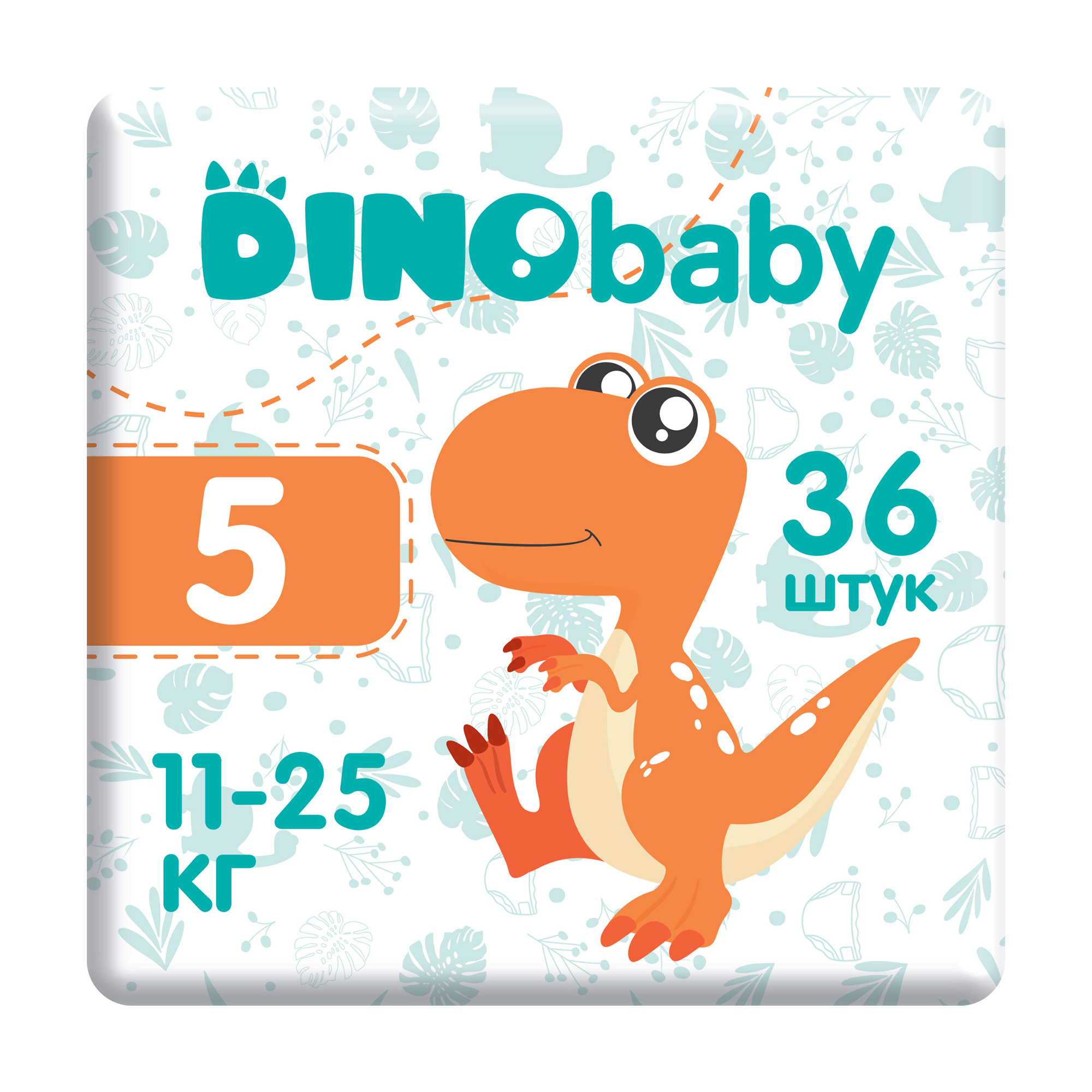 Підгузки Dino Baby розмір 5 (11-25 кг), 36 шт
