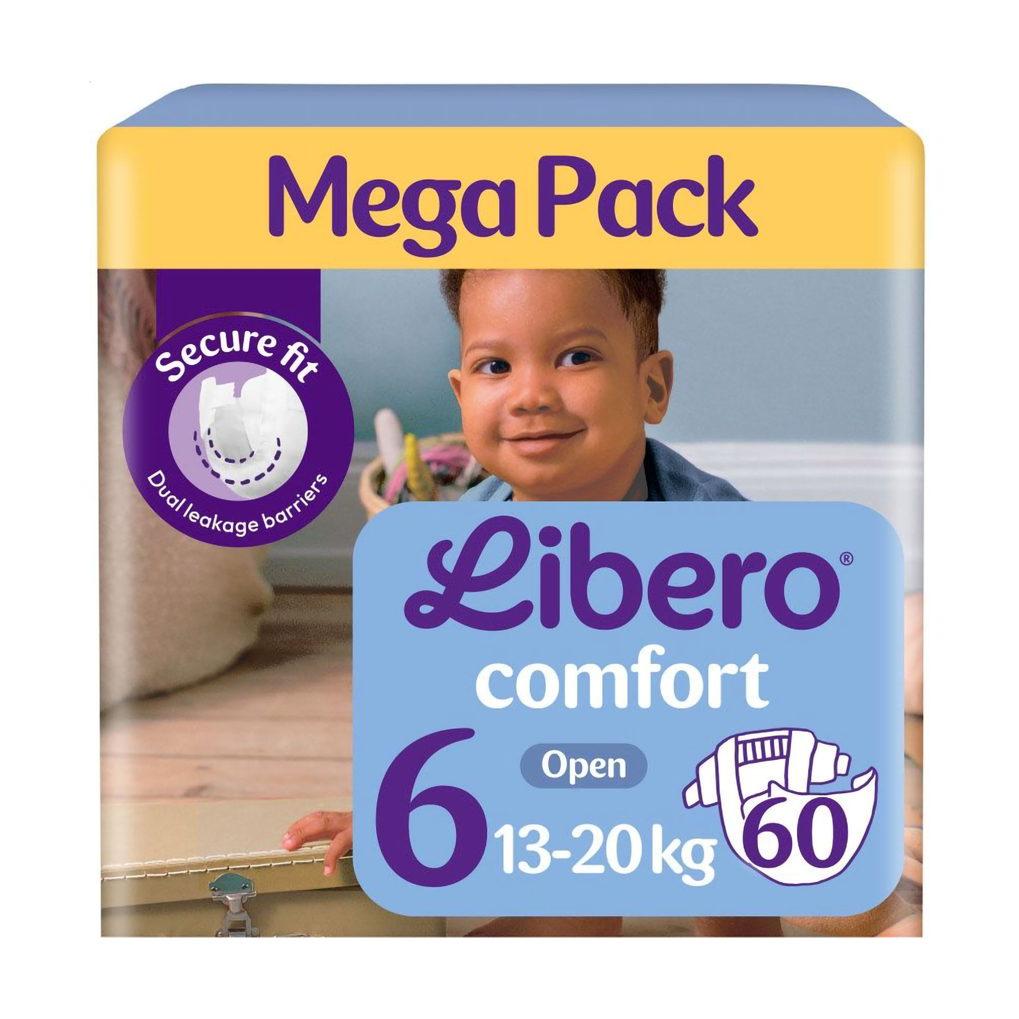 Підгузки Libero Comfort розмір 6 (13-20 кг), 60 шт