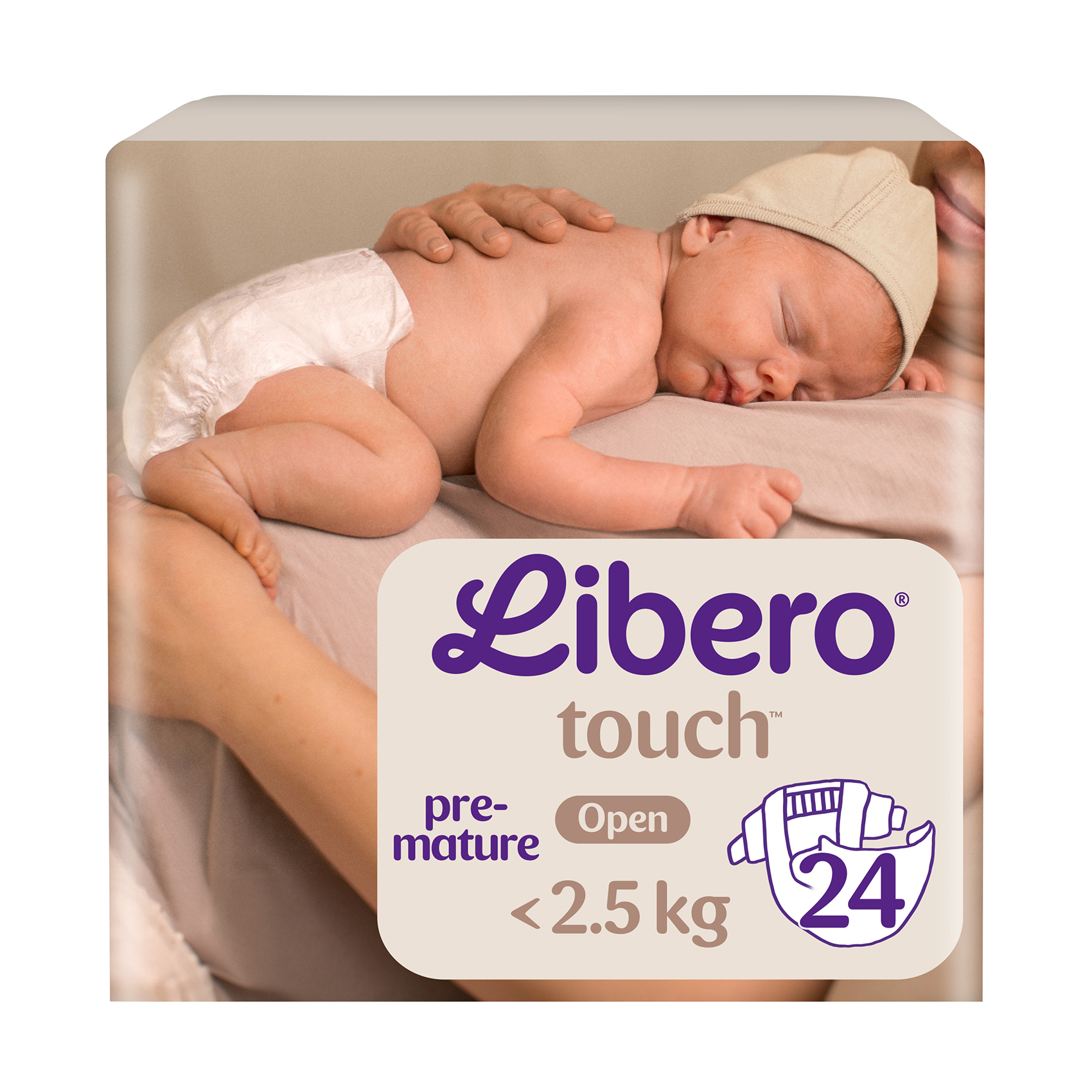 Підгузки Libero Touch Premature розмір 0 (до 2.5 кг), 24 шт