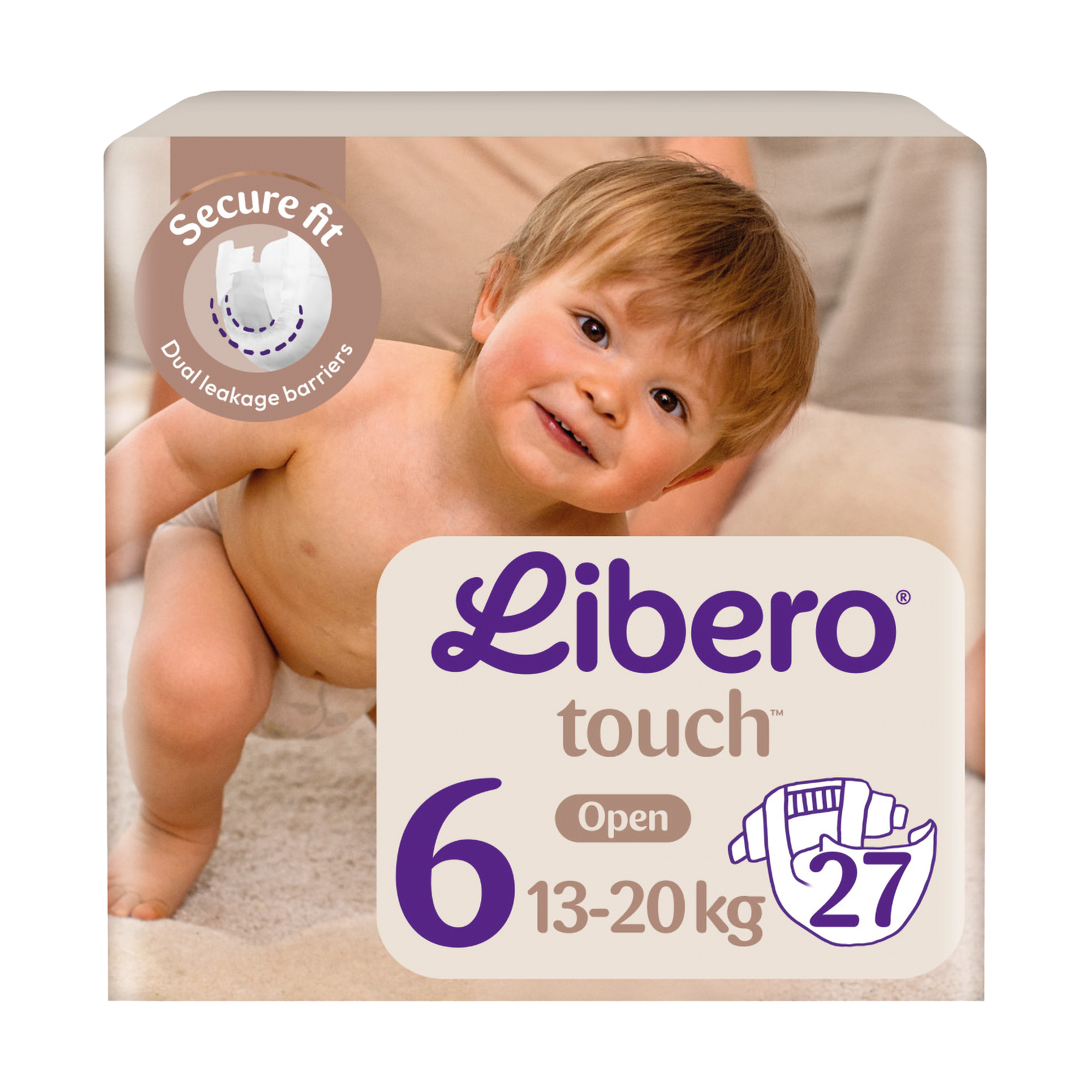 Підгузки Libero Touch розмір 6 (13-20 кг), 27 шт